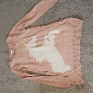 LC Light Pink Unicorn Sweater - Sparkley